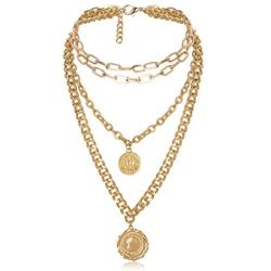 CIBIRICH Chunky Necklaces for women Punk Chain Gold Statement Collar Necklace