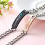 Redrain 2Pcs Couples Bracelets His and Hers Matching Set Stainless Steel Chain Adjustable Personalized Promise Gifts Jewelry Redrain 2Pcs Couples Bracelets His and Hers Matching Set Stainless Steel Chain Adjustable Personalized Promise Gifts Jewelry