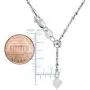 Sterling Silver Rhodium Plated Sliding Adjustable Piatto Chain, 22'' Sterling Silver Rhodium Plated Sliding Adjustable Piatto Chain, 22''