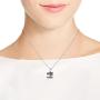 Eye of Horus Egyptian Symbol .925 Sterling Silver Pendant Necklace