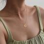 VACRONA Dainty Layered Cross Necklace for Women 14K Gold Plated Gold Faith Pendant Choker Necklace Layering Long Necklace for Women Lucky Love Pendant Necklace Protection Necklace Jewelry Gift