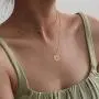 VACRONA Dainty Layered Cross Necklace for Women 14K Gold Plated Gold Faith Pendant Choker Necklace Layering Long Necklace for Women Lucky Love Pendant Necklace Protection Necklace Jewelry Gift
