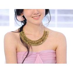 Sansar India Kolhapuri Choker Indian Necklace Earrings Jewelry Set for Girls and Women 1345