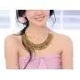 Sansar India Kolhapuri Choker Indian Necklace Earrings Jewelry Set for Girls and Women 1345