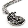 Gungneer Stainless Steel Pentacle Crescent Moon Celtic Knot Howling Wolf Necklace Irish Strength Jewelry Gungneer Stainless Steel Pentacle Crescent Moon Celtic Knot Howling Wolf Necklace Irish Strength Jewelry