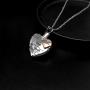 LuxglitterLin Heart Urn Necklace for Ashes Cremation Memorial Keepsake Jewelry for Loved Ones -Your Wings were Ready My Heart was Not
