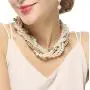 Large Pearl Necklace Costume Jewelry Sets for Women,Twist Multi-strand Pearl Statement Necklace Earrings Set for Women Large Pearl Necklace Costume Jewelry Sets for Women,Twist Multi-strand Pearl Statement Necklace Earrings Set for Women