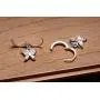 Diamond Cut Small Hoop Earrings With CZ Butterfly Charm Dangle Drop Earrings for Women Teen Girls Cartilage Sensitive Ear S925 Sterling Silver Cute Tiny Animal Hypoallergenic Piercing Jewelry Gifts