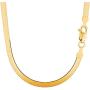 14k Yellow Solid Gold Imperial Herringbone Chain Necklace, 6.0mm