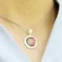 MOJO JEWELRY Handmade Made Mood Stone Mood Pendant Sterling Silver Plated Mood Necklace with Stainless Steel Chain 16''+2'' MOJO JEWELRY Handmade Made Mood Stone Mood Pendant Sterling Silver Plated Mood Necklace with Stainless Steel Chain 16''+2''