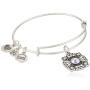 Alex and Ani Womens Bride EWB Bangle Bracelet, Rafaelian Silver, Expandable