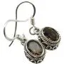 SilverStarJewel Sterling Silver Smoky Quartz Earrings 1'' New Jewelry SilverStarJewel Sterling Silver Smoky Quartz Earrings 1'' New Jewelry