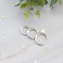 NEWITIN 6 Pairs Small Hoop Earrings 925 Sterling Silver Earring Stud Hypoallergenic Earrings Cubic Zirconia Huggie Earrings Piercing Ear Cuff Cartilage Hoop Earrings for Women Girls