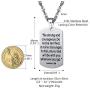 PROSTEEL Stainless Steel Cross Jewelry, Mens Womens Jewelry, Dog Tags Pendant, Military Tag with Words, Inspirational Necklace