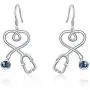 AOBOCO S925 Nurse Earrings Sterling Silver Fishhook Stethoscope Drop Earrings with Blue Crystal,Jewelry Gift for Doctor Nurse AOBOCO S925 Nurse Earrings Sterling Silver Fishhook Stethoscope Drop Earrings with Blue Crystal,Jewelry Gift for Doctor Nurse