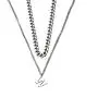 HXQ Multilayer Letter Lock Pendant Necklace Chain Punk Multilayer Choker Necklace for Women Man Girls HXQ Multilayer Letter Lock Pendant Necklace Chain Punk Multilayer Choker Necklace for Women Man Girls