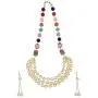 Efulgenz Indian Bollywood Multi Layered Faux Pearl Beads Bridal Strand Necklace Earrings Wedding Jewelry Set (Color Options)