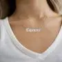 Zodiac Necklaces for Women Old English Necklace Horoscope Constellation Necklace Astrology Jewelry Stainless Steel Zodiac Jewelry 14.2''+2.75''