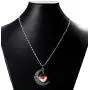 Adorit Mystical Galaxy & Crescent Moon Cosmic Colorful Pendant Necklace, Blue Glass, 17.5 Chain, Great Gift for Holidays, Birthdays, Special Days Adorit Mystical Galaxy & Crescent Moon Cosmic Colorful Pendant Necklace, Blue Glass, 17.5 Chain, Great Gift for Holidays, Birthdays, Special Days