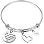 Maid of Honor Gift Bridesmaid Bracelet Always My Sister Wedding Gift for Bridesmaid Flowergirls Inspirational Jewelry for Wedding (maid of honor BR)