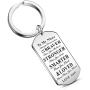 Inspiration Keychain to Niece Nephew Gift from Aunt Family Jewelry Always Remember You are Braver Smarter (to My Niece)