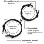 Raintoad Couple Bracelets Magnetic Charm Pendants Braided Rope Bracelet with Magnetic Bells Vows of Eternal Love Charms 2 PCS for Women Men