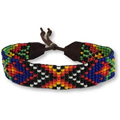 Handmade Bracelet, Glass Beads, Beaded, Variety Designs, Leather, Shabby Chic, Boho, Aztec Tribal, Handmade in Guatemala