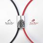 925 Sterling Silver Mutual Attraction Rope Braided Couple Distance Bracelets Vows of Eternal Love Charm Pendants with Magnetic Bells 2 PCS Gift Jewelry Set for Women Men