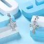 Sterling Silver Adjudtable Celtic Knot Ring Women Men Unisex Celtic Trinity Knot Dangle Earrings Irish Amulet Jewelry Christmas
