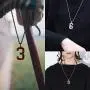 QeenseKc Inspiration Lucky Number 9 Necklace Personalized Baseball Jersey Initial Stainless SteelPendant Jewelry for Sports Fan Gift 3mm Keel Link Chain QeenseKc Inspiration Lucky Number 9 Necklace Personalized Baseball Jersey Initial Stainless SteelPendant Jewelry for Sports Fan Gift 3mm Keel Link Chain