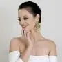 Aheli Indian Traditional Chandbali Dangle Earring Ethnic Festive Bollywood Wedding Jewelry for Women Aheli Indian Traditional Chandbali Dangle Earring Ethnic Festive Bollywood Wedding Jewelry for Women