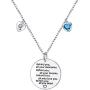 2021 Graduation Gift Necklace Sterling Silver Engraved Congrats Grad Jewelry Charm Necklace for Graduates Women Daughter Girls