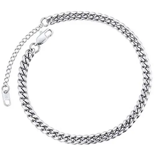 ChainsPro Resizable Anklet Chain for Women Men, Figaro/Wheat/Twist Rope/Cuban Foot Bracelet-Strong with Good Clasp-18K Gold Plated(Send Gift Box) ChainsPro Resizable Anklet Chain for Women Men, Figaro/Wheat/Twist Rope/Cuban Foot Bracelet-Strong with Good Clasp-18K Gold Plated(Send Gift Box)