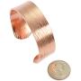 Chased Copper Cuff Bracelet By John S Brana Handmade Jewelry 100% Solid Uncoated Copper