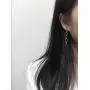 JustMoMoMin Simple Fashion Chain Link Long Drop Earrings for Men Women Boys Girls Jewelry