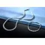 GEMSME 18K White Gold Plated Graduated Round Cubic Zirconia Tennis Necklace/Bracelet/Earrings Sets Pack of 3