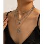 YERTTER Vintage Punk Multi layer Butterfly Flower Pendant Necklace Beaded Choker Boho Jewelry Chain for Women and Girls