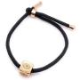 Handmade Black Cord Evil Eye Cube Bracelet Protection Jewelry