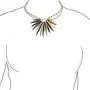 Bling Jewelry Natural Organic Buffalo Horn Tribal Boho Fashion Tweak Wood Beads Fan Bib Statement Necklace for Woman for Teen Bling Jewelry Natural Organic Buffalo Horn Tribal Boho Fashion Tweak Wood Beads Fan Bib Statement Necklace for Woman for Teen