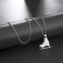 3D Adorable Ice Skate Charm Double-sided Pendant Necklace For Girls women