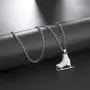 3D Adorable Ice Skate Charm Double-sided Pendant Necklace For Girls women