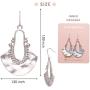 Boho Chic Hollow Shield Shape with Hammered Drop Earrings