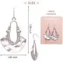 Boho Chic Hollow Shield Shape with Hammered Drop Earrings