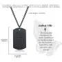 JAYUMO Mens Fashion Stainless Steel Military Cross Dog Tag Pendant Necklace Curb Chain 22-24 Inch,Black, Silver JAYUMO Mens Fashion Stainless Steel Military Cross Dog Tag Pendant Necklace Curb Chain 22-24 Inch,Black, Silver