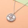 Compass Necklace for Women Teen Girls 925 Sterling Silver Vintage Nautical Travel Compass Pendant Necklace Jewelry Back to School Gifts