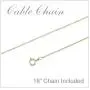 Petite 10k Yellow Gold Three Stone Off Set Diamond Cross Pendant with 18'' Chain Petite 10k Yellow Gold Three Stone Off Set Diamond Cross Pendant with 18'' Chain