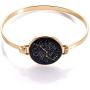 vuvuo 18K Gold Plated Big Dipper Bangle Bracelet for Women Shiny Fashion Personality Bracelets Jewelry Friend Gift
