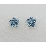 Faship Gorgeous Rhinestone Crystal Floral Necklace Earrings Set