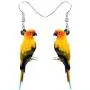 WEVENI Acrylic Australian Parrot Earrings Red Bird Dangle Drop Jewelry For Women Girls Nice Gift WEVENI Acrylic Australian Parrot Earrings Red Bird Dangle Drop Jewelry For Women Girls Nice Gift