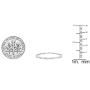 Dazzlingrock Collection Ladies Infinity Link Tennis Bracelet, Sterling Silver